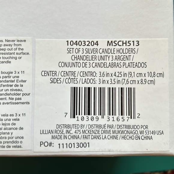 Wedding Ceremony Unity Candle Stand Set - Picture 5 of 5